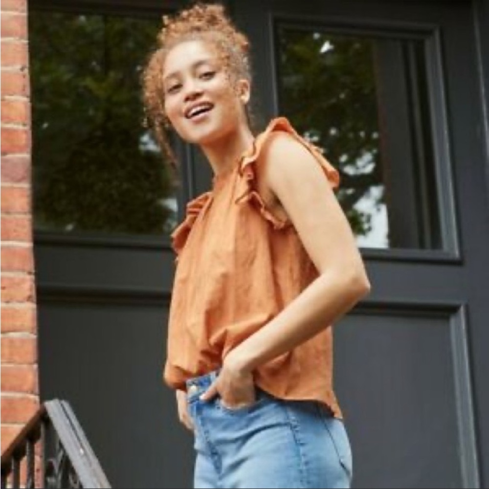 Universal Thread Flutter Sleeve Blouse - image 2